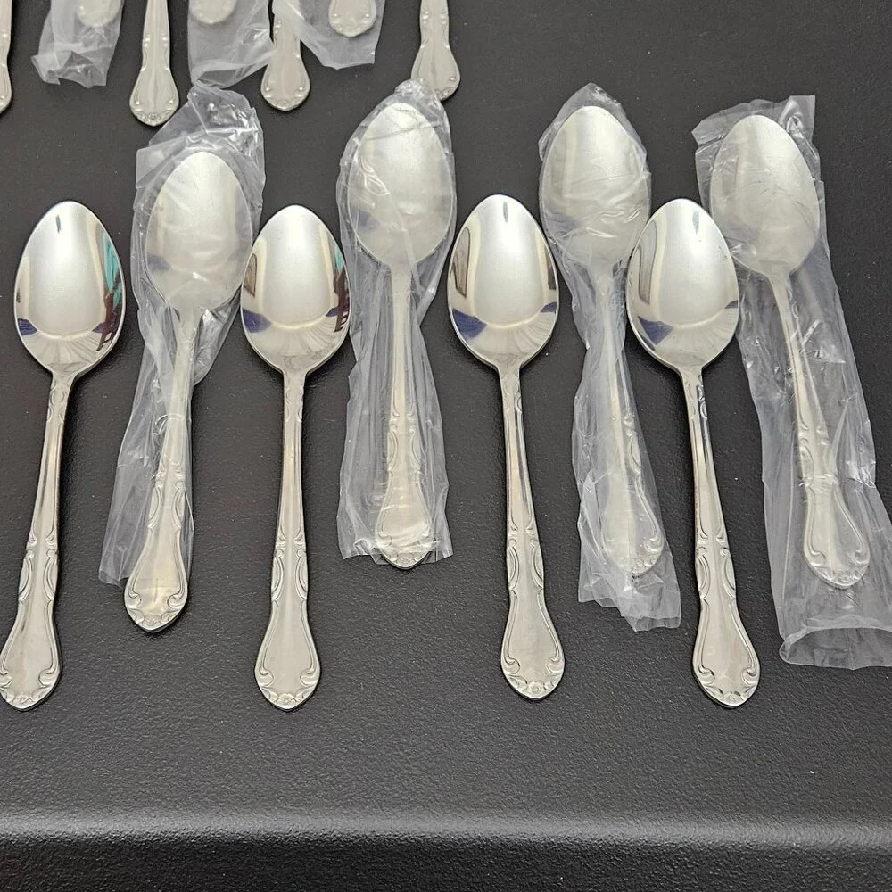 Stainless Steel Korea Flatware - 48 pcs. NWOT (Vintage 1970's)